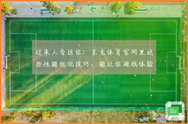 过来人告诉你：乐竞体育官网里这些性能优化技巧，能让你游戏体验飞升！